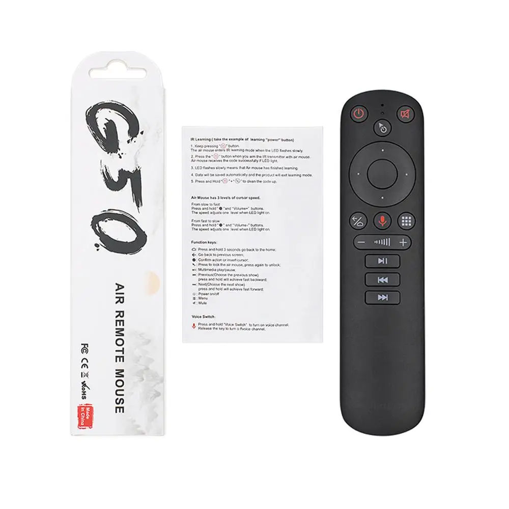 G50S Google Voice Zraka Miško Žiroskop USB, Brezžična 2.4 G Pametni Daljinski upravljalnik G50 Mikrofon IR Učenje za Android 10.0 TV Box