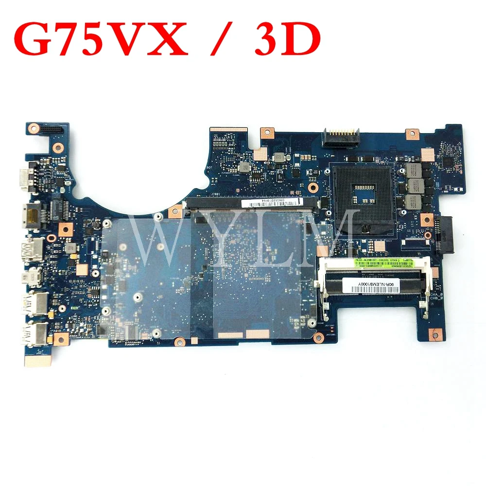 G75VX 3D LCD mainboard Priključek Za ASUS G75V G75VX prenosni računalnik z matično ploščo 60-NLEMB1001-C03 Preizkušeno Deluje Tudi brezplačna dostava