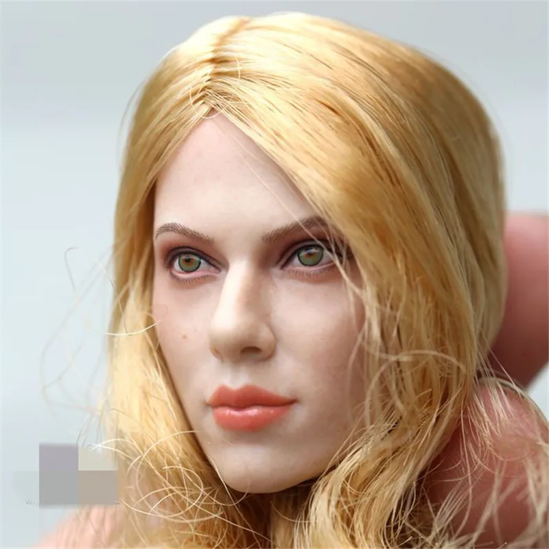 GAC IGRAČE 1/6 Obsega Scarlett Johansson Glavo Skulptura Carving Model, Ženska Blond Primerni Za 12