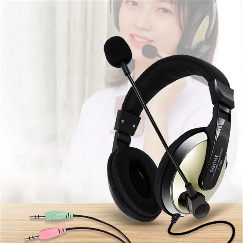 Gaming Slušalke Skupne Igralec Slušalke Udobno nositi Stereo Žične Slušalke z Mikrofonom za PC Računalnik, Mobilni Telefon