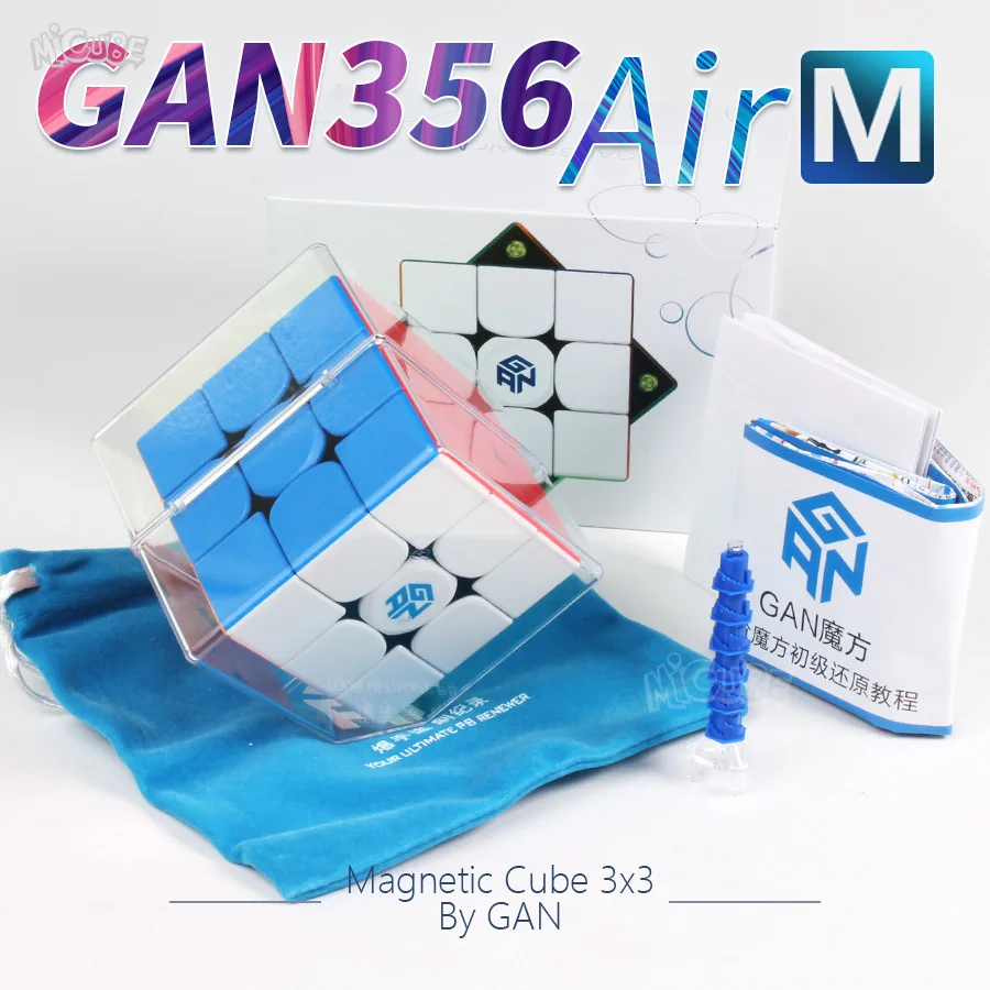 GAN356Air M Magnetni 3x3x3 Kocka Magic Hitrost Kocka 3x3 Gan356 Zraka M Magnetc Kockice 3x3x3 Cubo Magico Gan 356 Zraka Puzzle Igrače