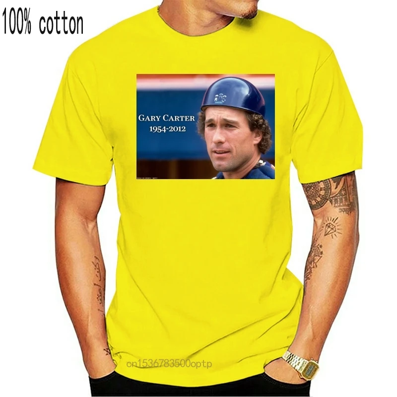 Gary Carter Rip Montreal Expos Ny Mets T Shirt Mens Novo Pomlad Poletje Obleko Kratek Rokav Priložnostne
