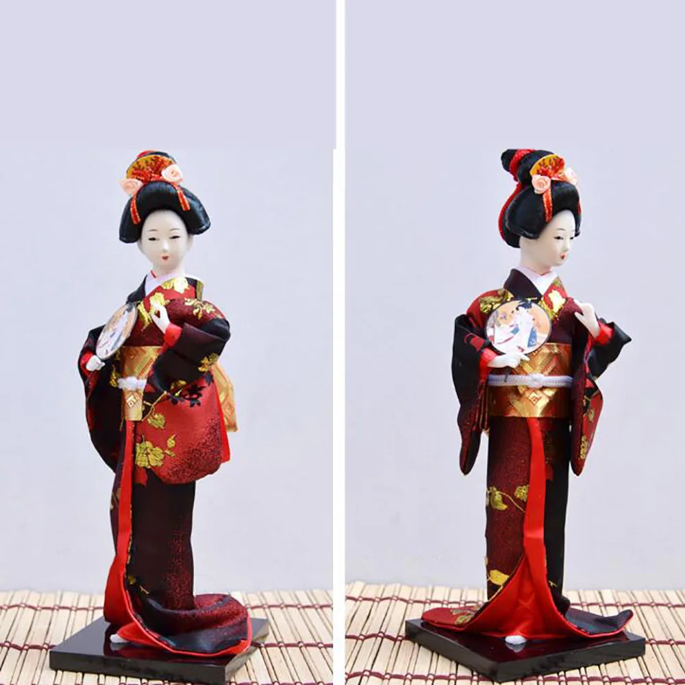 Gejša Lutka Okraski Obrti Kipec Japonski Slog Smolo Ustvarjalne Folk Etnične Doma Dekoracijo Miniaturne Figurice