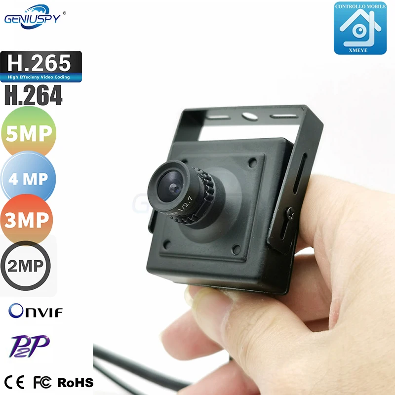 Geniuspy 720P 960P 1080P 3MP 4MP 5MP ONVIF P2P Varnost Zaprtih Mini IP Kamero DIY Varnosti CCTV Nadzor 25fps Xmeye Skrite