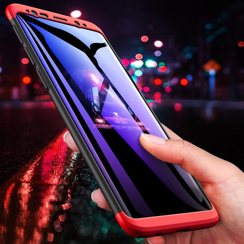 GKK Za Samsung Galaxy S9 Primeru 360 Popolno Zaščito Anti-knock Tri v Enem Ultra Tanek Trdo Ohišje Za Samsung S9 Telefon Kritje Coque