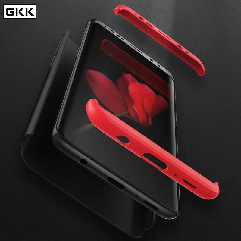 GKK Za Samsung Galaxy S9 Primeru 360 Popolno Zaščito Anti-knock Tri v Enem Ultra Tanek Trdo Ohišje Za Samsung S9 Telefon Kritje Coque