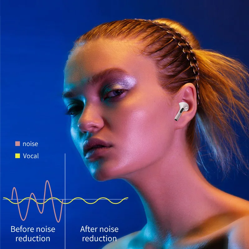Glasba Brezžične Bluetooth Slušalke Touch Kontrole Bluetooth Slušalke Hrupa Preklic Slušalke za Prostoročno Hifi Čepkov za Telefon