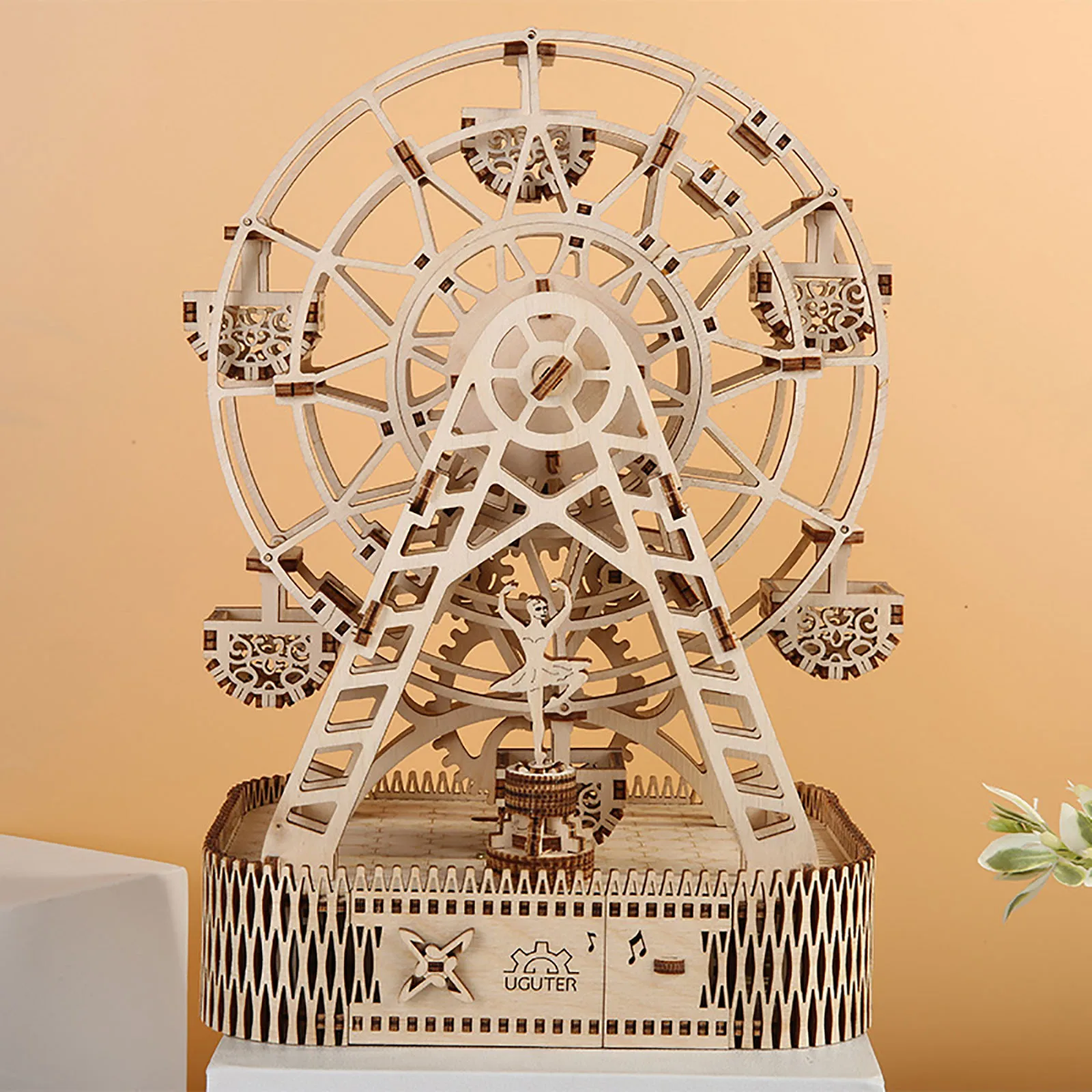 Glasba Ferris Wheel 3D DIY Lesene Model Puzzle Odrasli Darila Montessori Izobraževalne Igrače za Otroke, Otroci A5 5mm 100PC