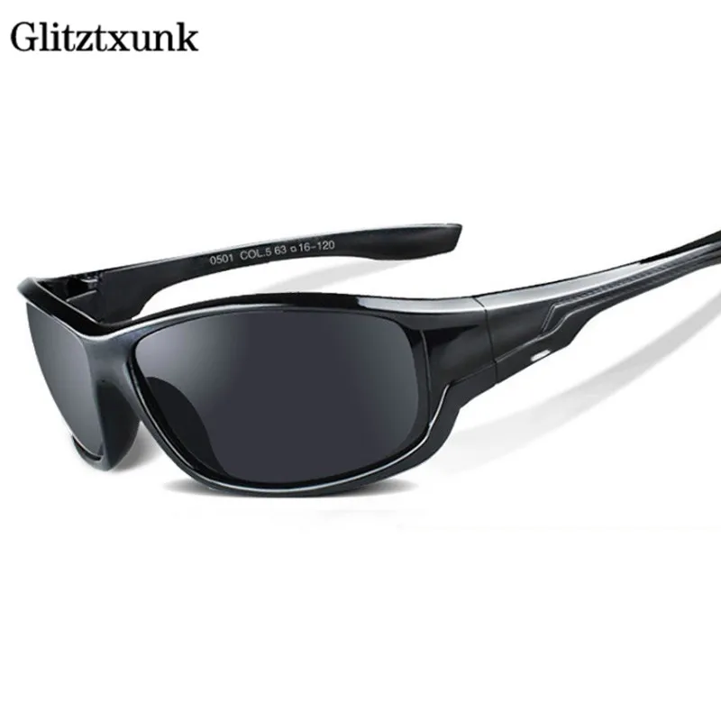Glitztxunk 2020 Novo Črno Polarizirana sončna Očala Moški Šport sončna Očala UV400 Prostem Vožnje Ribiška Očala Modni Očala