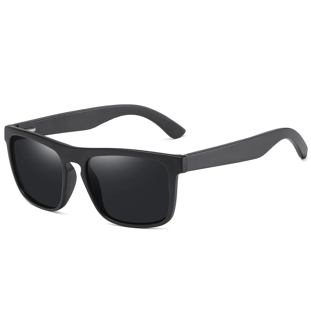 GM prišlekov Črna Lesena Polarizirana sončna Očala za Moške Bambusa sončna Očala Rdeče UV400 Leče Moda Vožnje Odtenki S5523