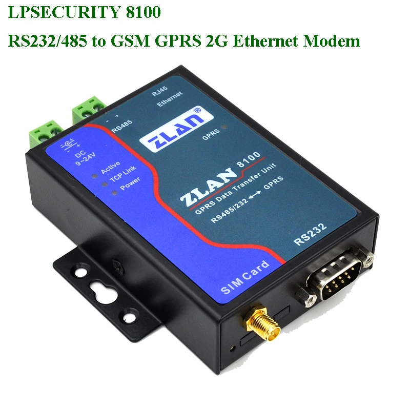 GPRS modem, Brezžični prenos Podatkov/RS232 RS485 za GSM 2G Ethernet TCP/IP Daljinski prenos Podatkov industrijske konfiguracija