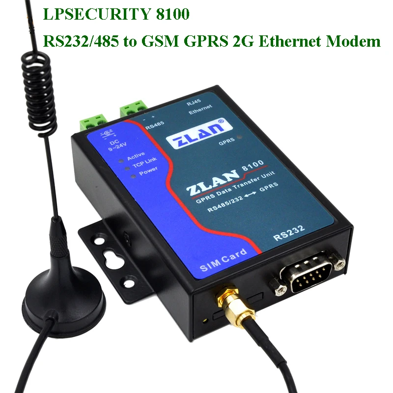 GPRS modem, Brezžični prenos Podatkov/RS232 RS485 za GSM 2G Ethernet TCP/IP Daljinski prenos Podatkov industrijske konfiguracija