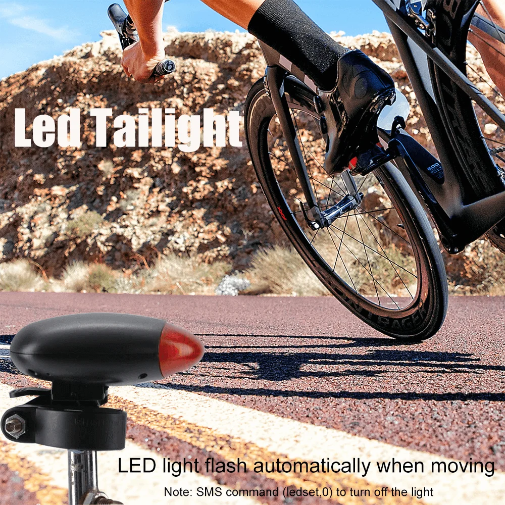 GPS Tracker Kolo Lokator Nepremočljiva Luč Design Vibrira Povlecite Alarm Mini Bike Tracker Geo-ograjo SOS Brezplačno APLIKACIJO
