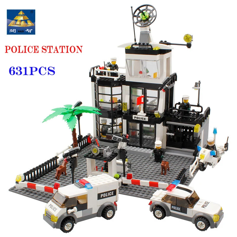 Gradniki City Policijska Postaja SWAT Avtomobila, Helikopterja, Mestna Hiša Tovornjak Bloki Ustvarjalne Opeke Igrače Za Otroke, Fantje Darila