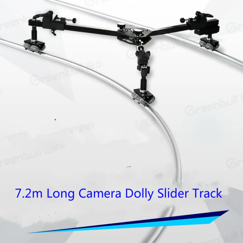 GreenBull Easyshoot Video camra Drsnik Dolly 7.2 m camera track MAX Obremenitev 30 KG Prenosni drsnik skladb za HDV Video film HDSLR