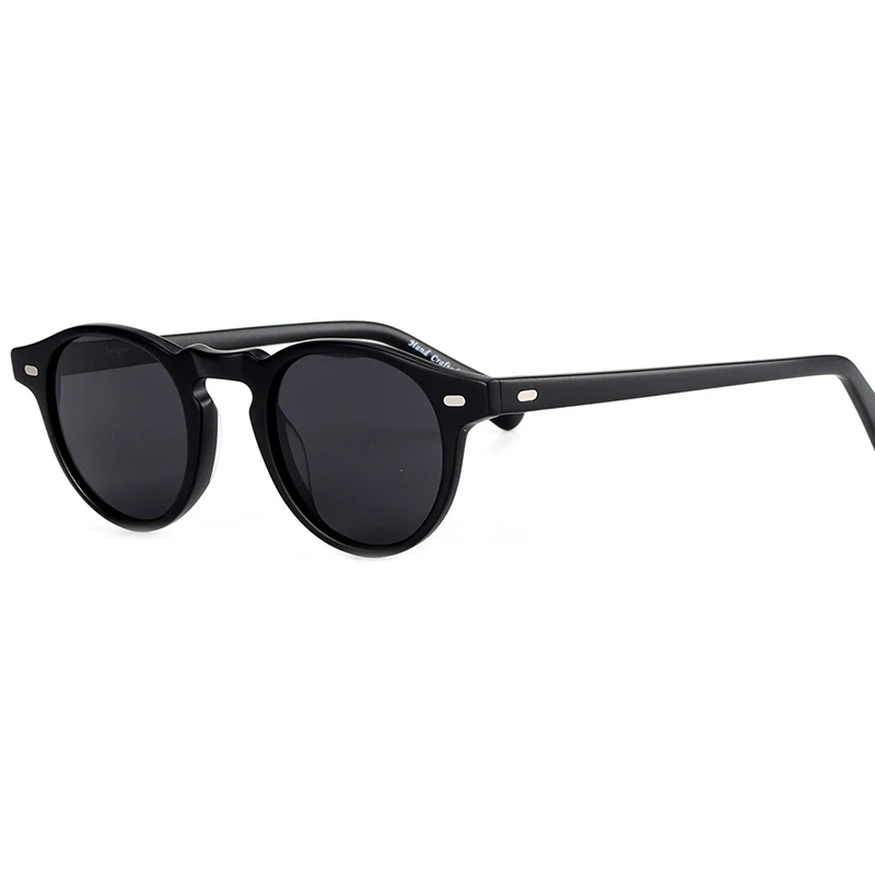 Gregory Peck Retro ovalne sončna Očala Moških Polarizirana Letnik Acetat Eyeglass Prostem Vožnjo sončna Očala Ženske zonnebril heren 2019