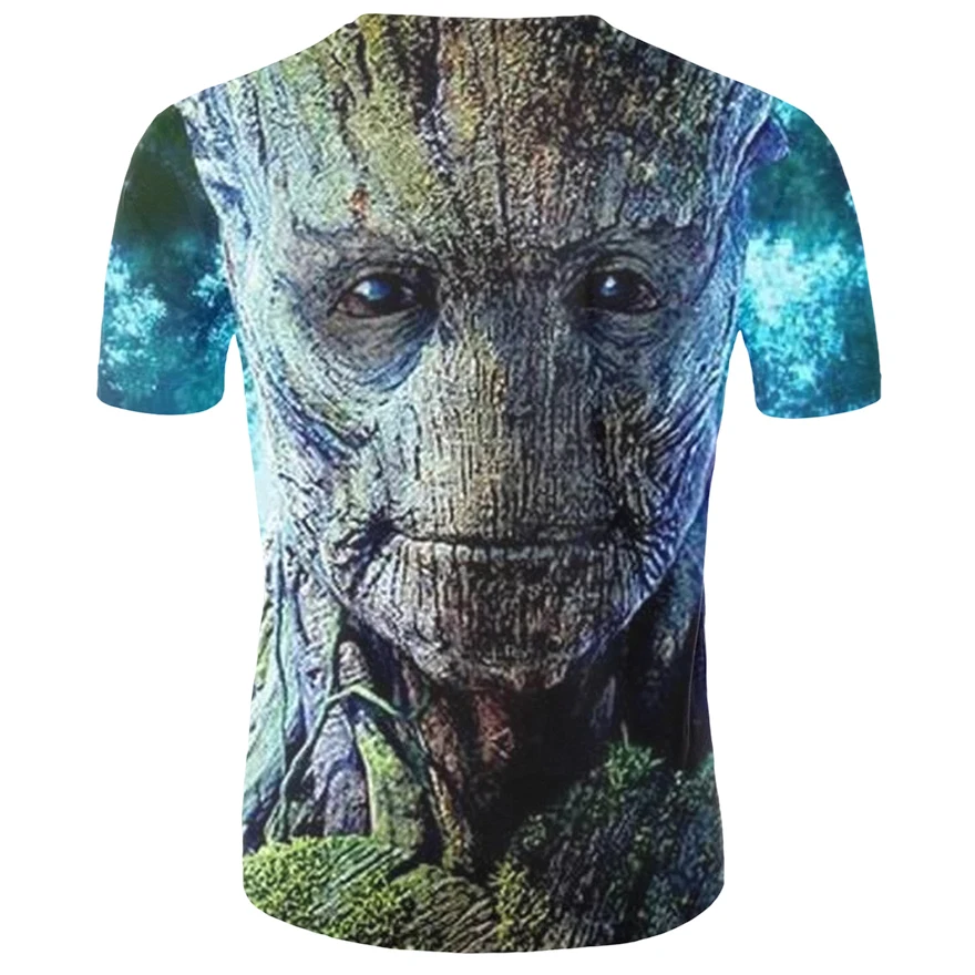Groot Varuhi Galaxy 3D natisnjeni T-shirt, je čas za ženske in moške, smešno novost T-majice kratek rokav vrhovi unisex c