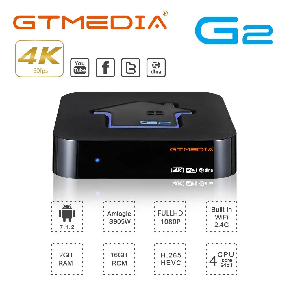 GTMedia G2 pametna android TV Box Android 7.1 2G+16 G Za Android Box Enigma2 m3u Smart TV G1 G2 G3 GTS GTC Set Top Box