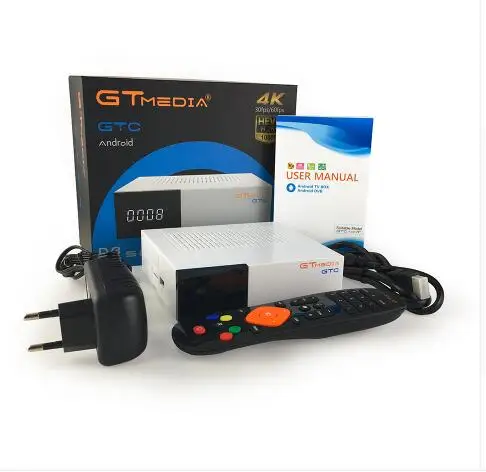 GTmedia GTC 5pcs Android 6.0 TV BOX Combo DVB-S2 T2 Kabel ISDBT 4k Satelitski Sprejemnik 2G+16 G Wifi Amlogic S905D