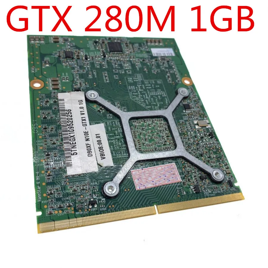 GTX 280M 1GB P/N: X203R X648M VGA Video Card za Dell Alienware M15x M17x R1 M6500 clevo d900f W86cu W860cu W860tu