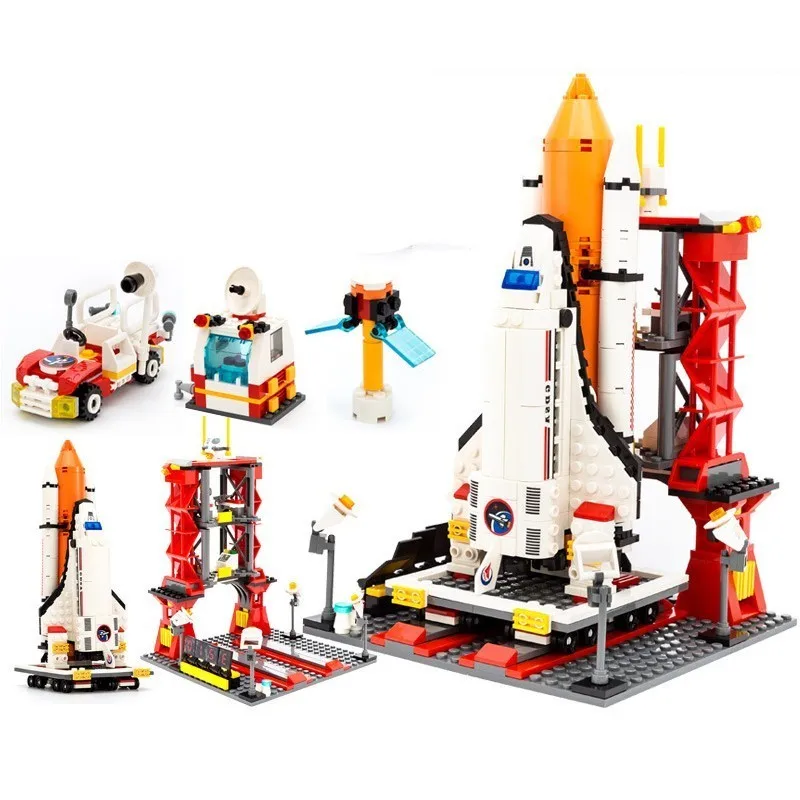 GUDI Spaceport vesoljsko Ladjo Shuttle Stavbe, Bloki, Opeke Izobraževalne Igrače Za Otroke Brinquedos Združljiv bloki Tehnika Mesto