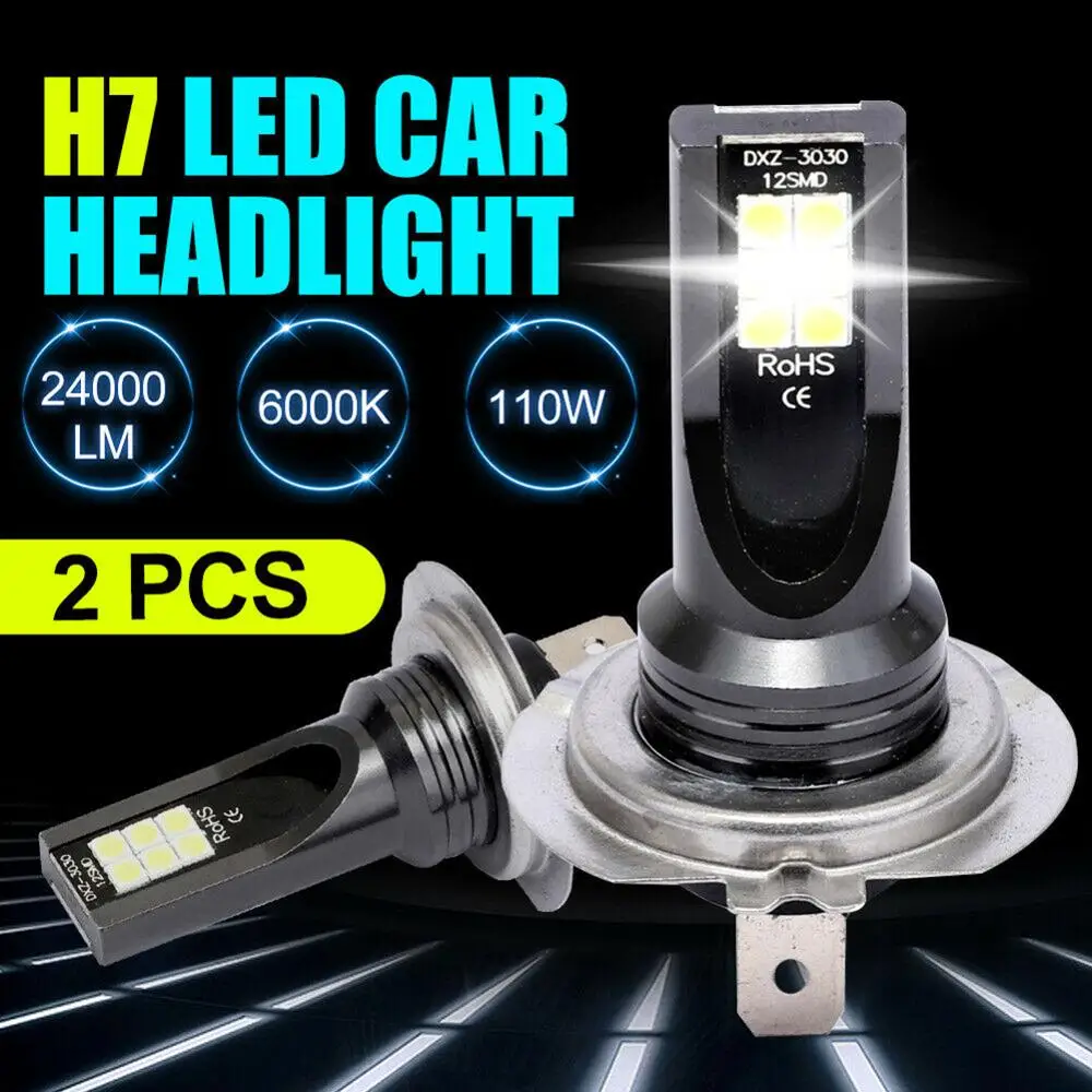 H7 80W 10000Lm Avto LED Smerniki Komplet za Pretvorbo Globusi meglenke Žarek 6000K LED Žarnice/Sijalke Za Avtomobile Super Svetla