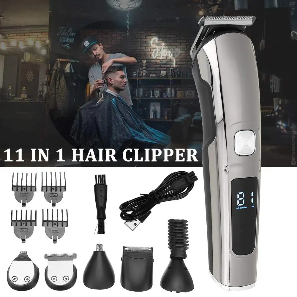 Hair trimmer Strokovno Digitalni električni sušilnik clipper električni brivnik brado brivnik moški britje stroj, rezano nos električni