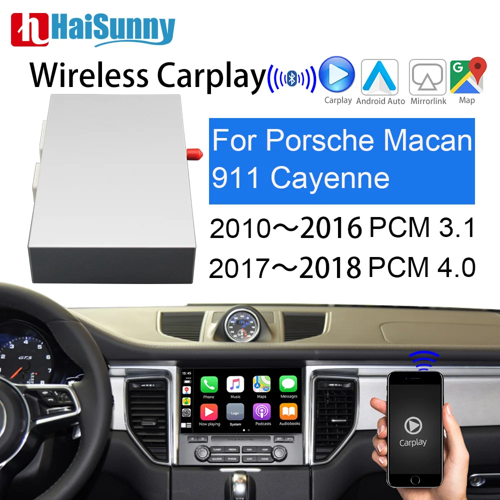HaiSunny OEM Brezžični CarPlay Za Porsche PCM 3.1 PCM4 .0 Navi Android Auto Kajmanski Panamera Cayenne Macan 718 991 911 Avto igra