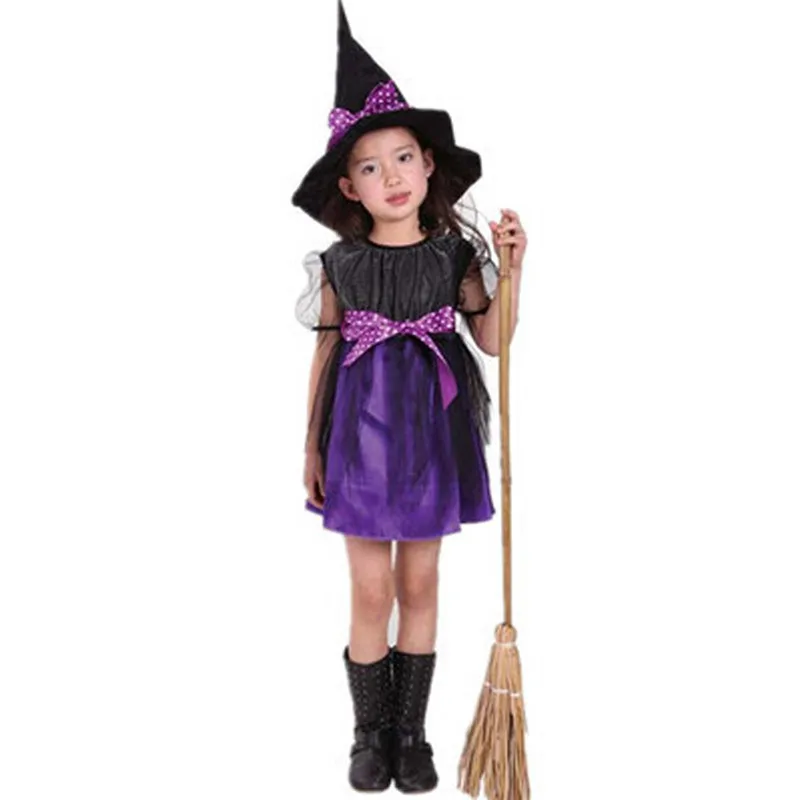 Halloween kostumi za otroke baby dekleta otrok vampir kostum čarovnica dekle cosplay Carnival Party princesa pustna @A