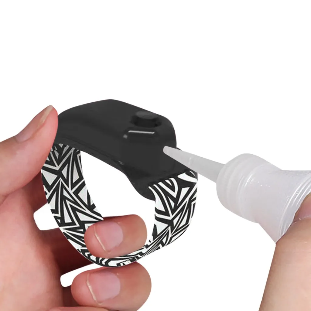 Hand Sanitizer Izdajanje Prenosni Zapestnica Manšeta Strani Razpršilnik Čiste Roke Sterilizacijo Higieno Zapestnica