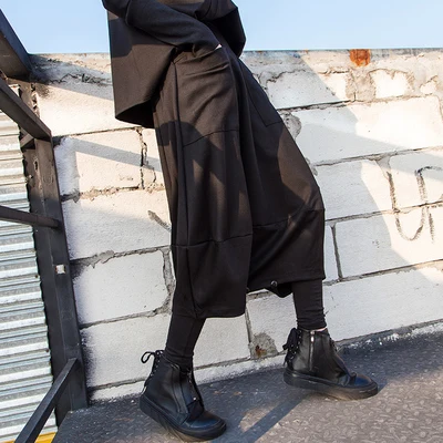 Harajuku Spomladi in jeseni nov slog ženska moda moda moda mozaik plus-size hlače priložnostne svoboden