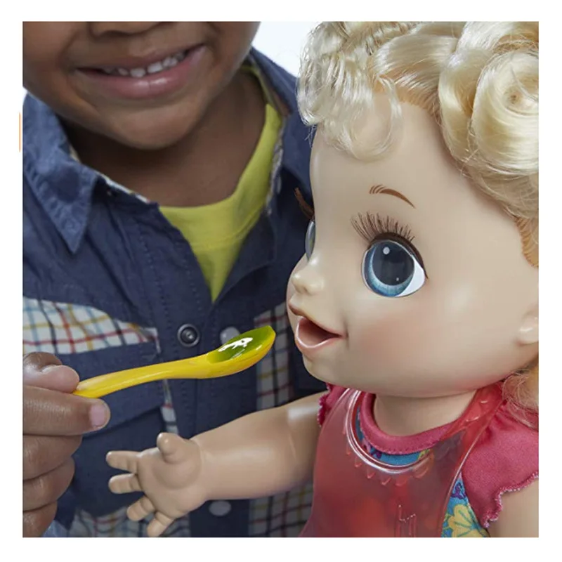 Hasbro Baby Živa Lutka Glas Električni Srčkan Vinil Prerojeni Dojenčki Usta Premično Pitne Lulat Interaktivni Pretvarjamo, Igrače Dekle Darilo