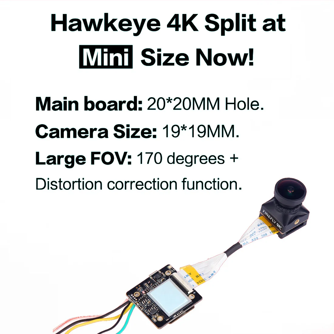 Hawkeye Firefly 4K Razcep Kamero Mini Nizke Latence 4K 50FPS Video Izhod HD Snemanje FPV Kamero w/ 32 G Pomnilniško Kartico za RC Brnenje