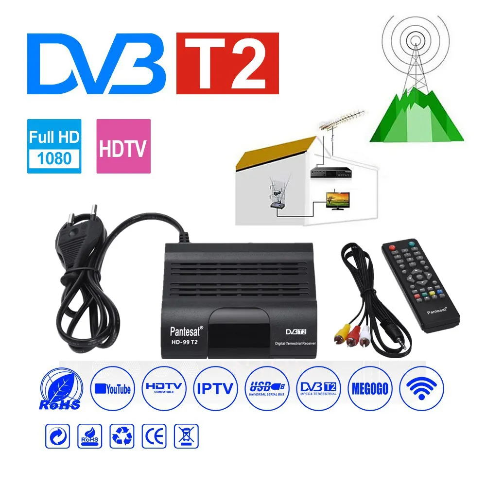 HD DVB-99 T2 Sprejemnik Sat Wifi Brezplačno Digitalno TV Box DVB T2 DVBT2 Tuner DVB C IPTV M3u Youtube ruske Manual Set Top Box