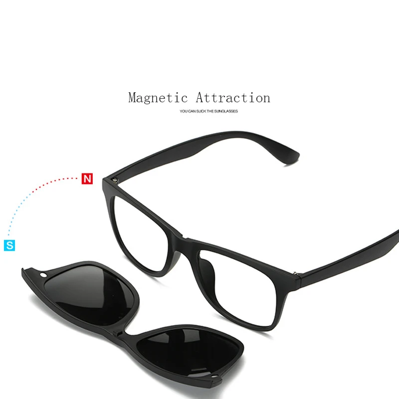HDCRAFTER 6 V 1 veliko Moških, Žensk Polarizirana Optični Magnetni sončna Očala Posnetek Magnet Posnetek na sončna Očala na Recept Očal Okvir