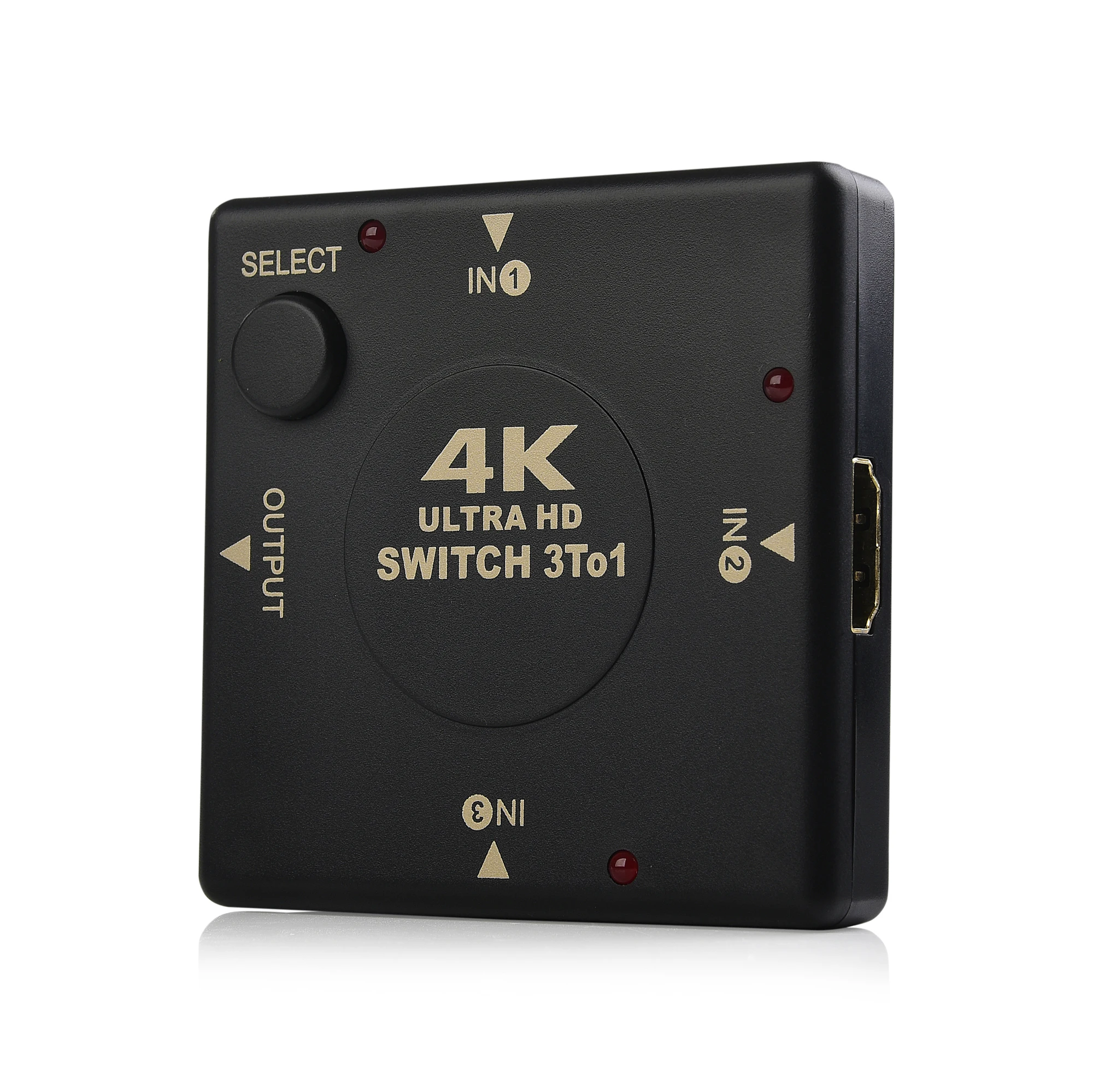 HDMI Switch 4k,Inteligentni 3-Portni HDMI Preklopnik,Splitter, Podpira 4K, Polno HD1080p, 3D