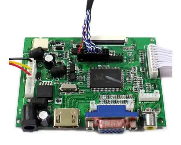 HDMI+VGA 2AV Nadzorni Odbor Komplet za LTN156AT27 1366 X 768 LCD LED zaslon za Voznika Odbor