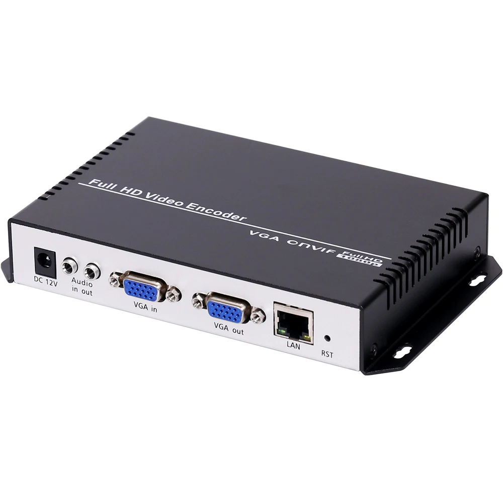 HEVC H. 265 H. 264 VGA IP Video Kodirnik IPTV RTMP RTMPS SRT UDP PNVIF za VGA YouTube, Facebook itd Live Streaming Server