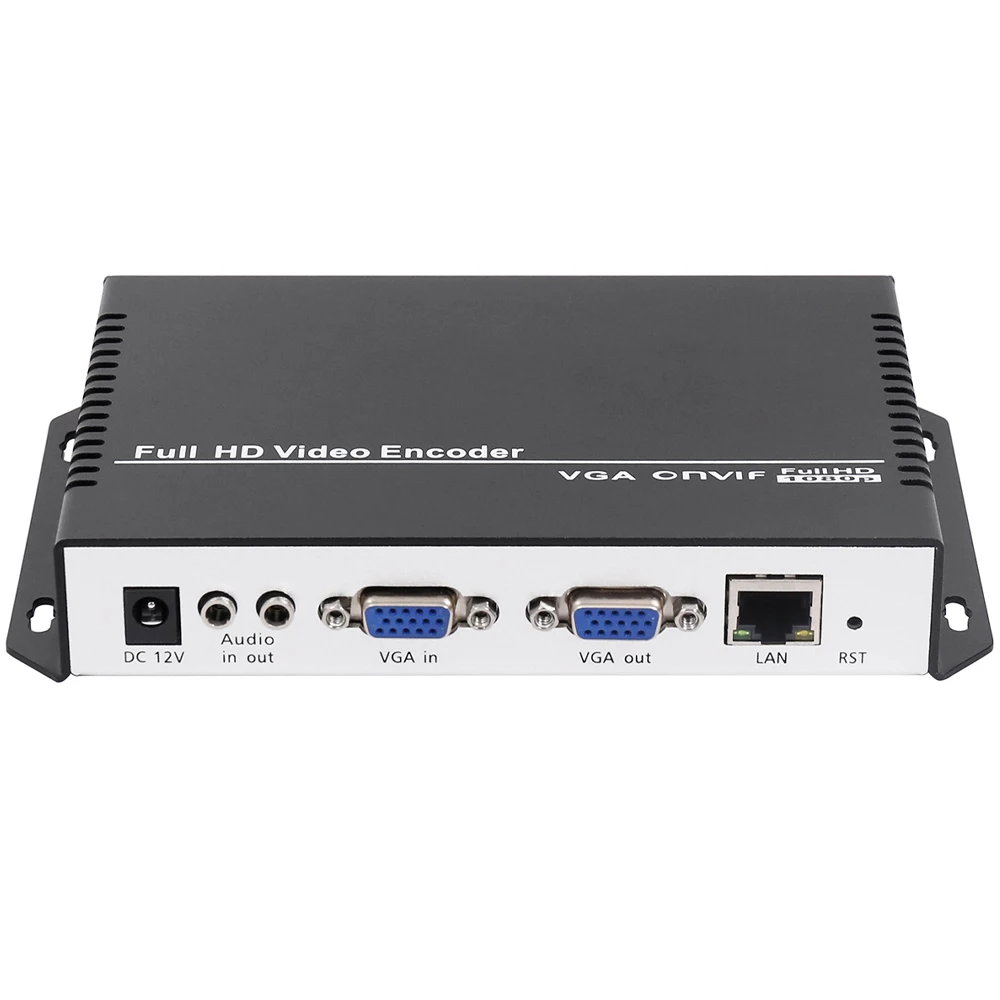 HEVC H. 265 H. 264 VGA IP Video Kodirnik IPTV RTMP RTMPS SRT UDP PNVIF za VGA YouTube, Facebook itd Live Streaming Server
