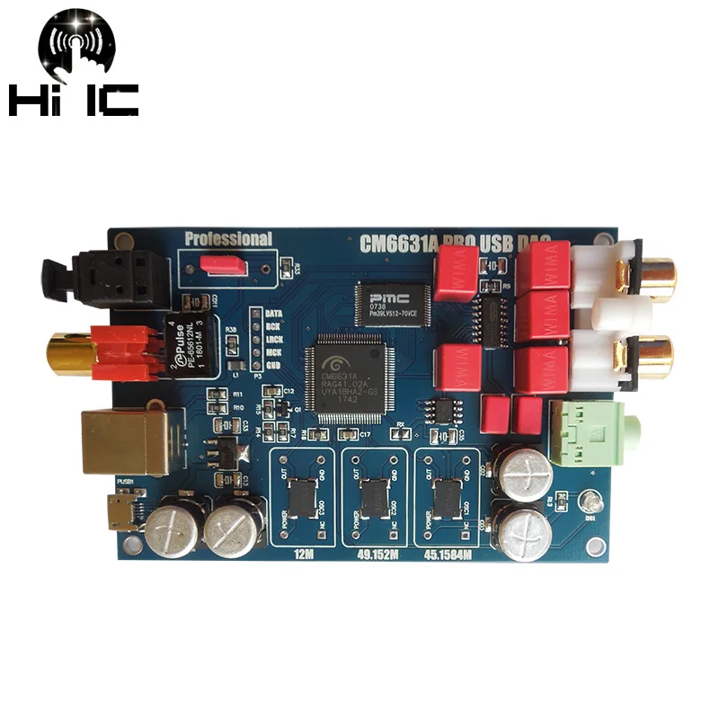 HI-fi Avdio CM6631A Digitalni vmesnik 32 / 24-bitno 192K Zvočno Kartico USB na I2S IIS SPDIF Koaksialni Optični Izhod Sprejemnika DAC Odbor