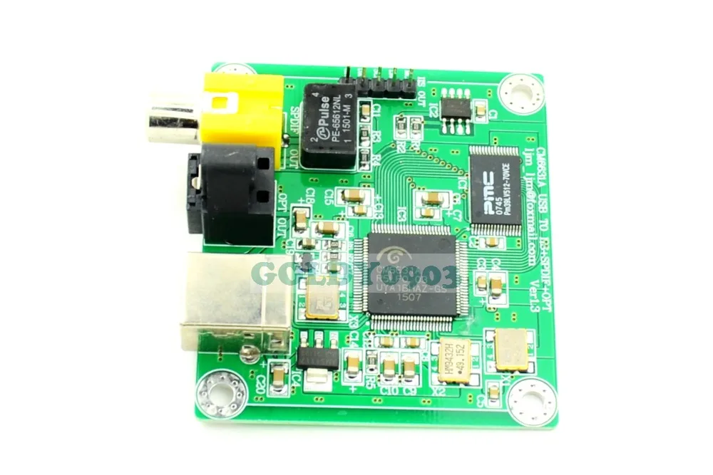 Hi-Fi CM6631A 192KHZ, da Koaksialni Optični SPDIF Converter DAC Odbor 24-bitno USB 2.0