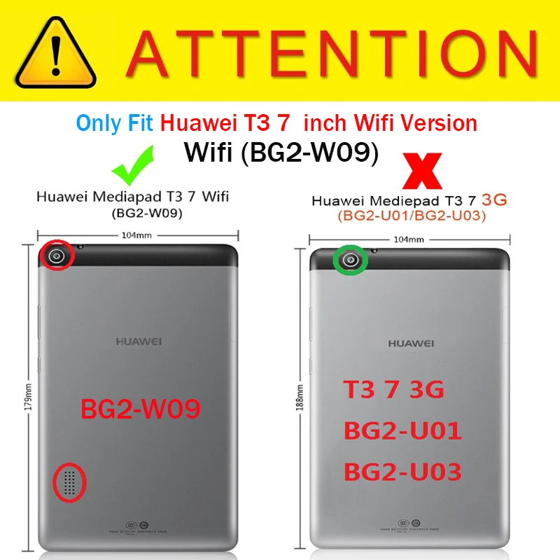 Hibridni Oklep Oporo Silicij Tablični Primeru za Huawei MediaPad T3 7 BG2-W09 Primeru 7.0 palčni WiFi Različica Stojalo Funda Pokrov