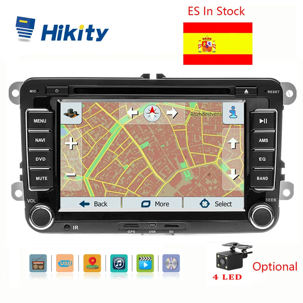 Hikity 2 Din GPS Navigacija Avto DVD Multimedijski predvajalnik, 7