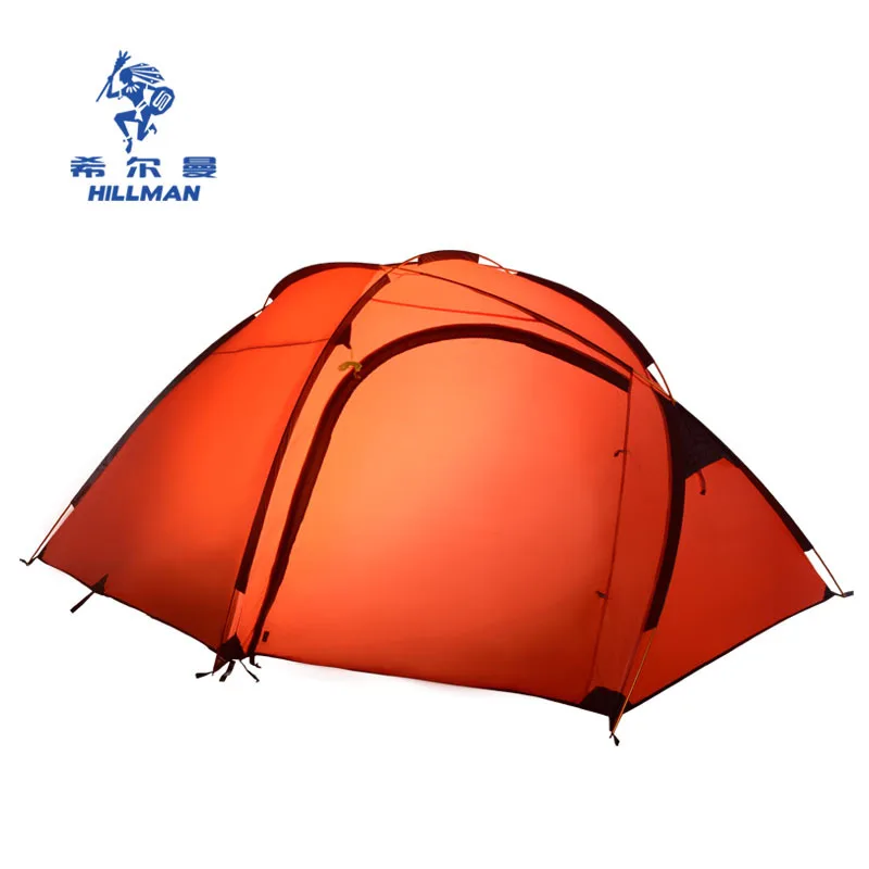 Hillman Qingyun 3-4 ljudje na veliko zunanjo aluminijasto palico dvojno plast kampiranje šotor 4seasons visoke kakovosti nepremočljiva, windproof