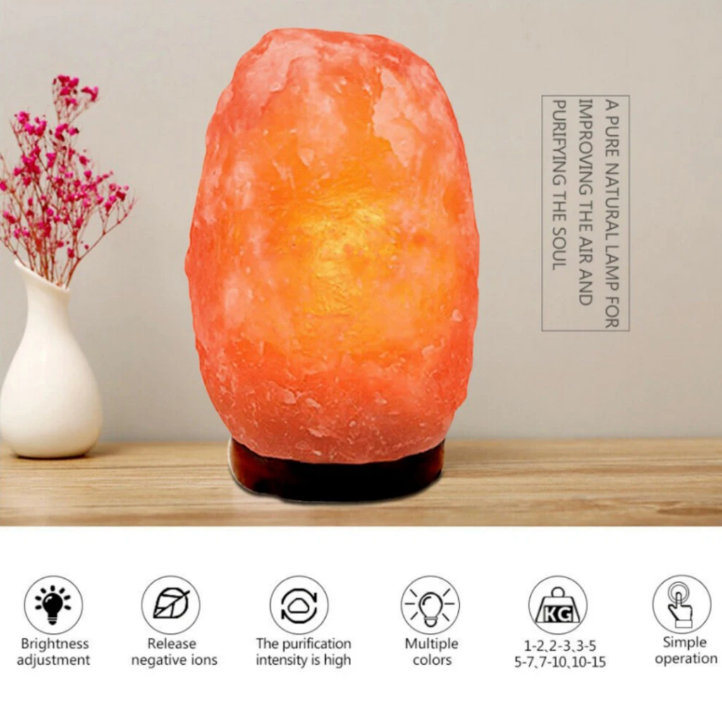 Himalayan Sol Lučka Lučka Rock Kristal Sprostitev Lučka za Stranke 7-9 kg
