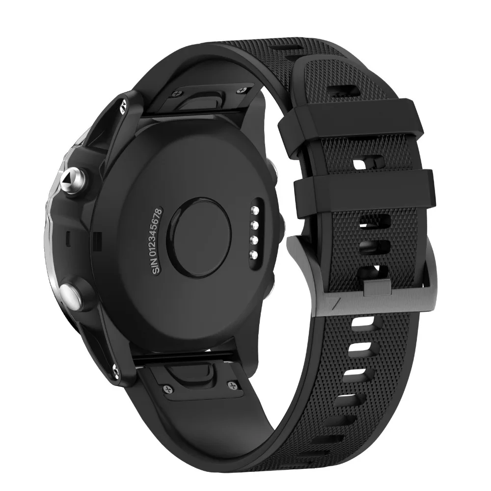 Hitro, enostavno fit silikonski trak Watchband za Garmin Fenix 5 Sapphire Quatix 5 Forerunner 935 Pristop S60 Premium smart ure