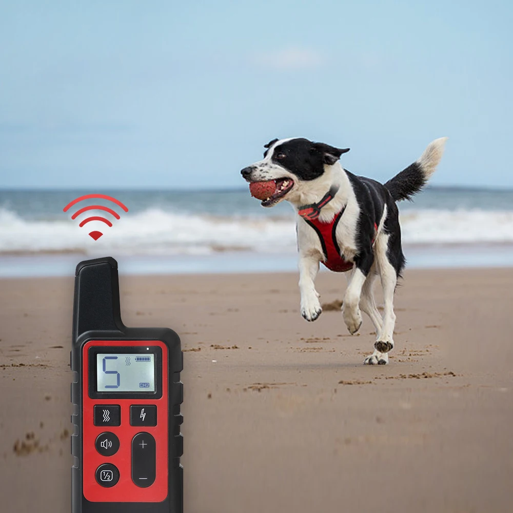 Hišni Pes Usposabljanja Ovratnik Električnega Udara zvok Anti-Lubje za Daljinsko Rainproof Polnilna LCD-za majhne, velike pse usposabljanja dodatki