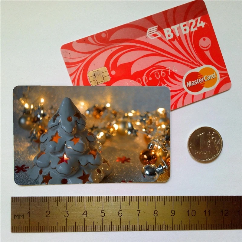 Hladilnik magnet stiker Рождество и Новый год Магнит на холодильник размером 54x86 мм.