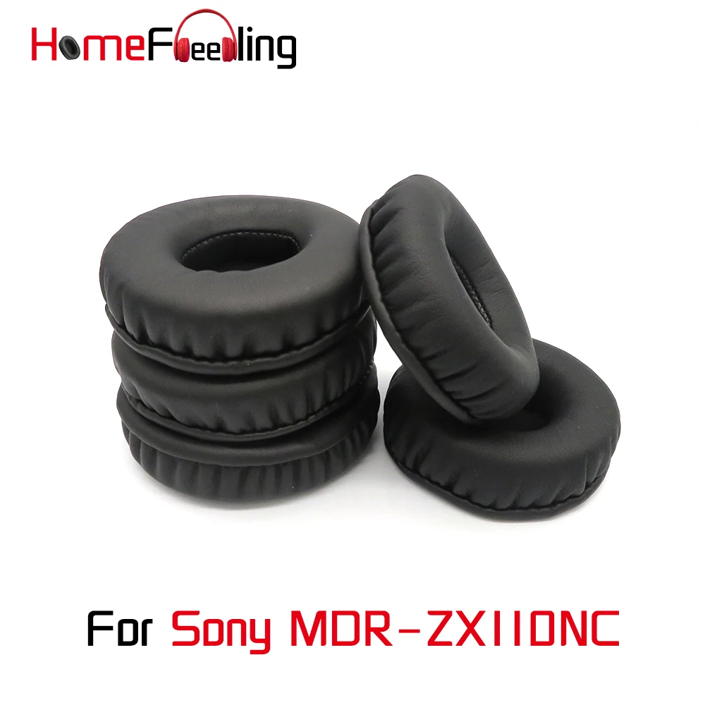 Homefeeling Blazinic Za Sony MDR ZX110NC MDR-ZX110NC Earpads Krog Univerzalno Leahter Repalcement Deli Uho Blazine