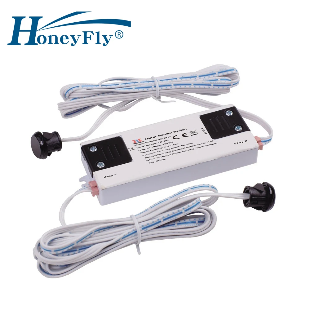 HoneyFly Patentirana IR Senzor za Vklop 40W 12V Dva-Krmilnik luči Stikalo Ir Kabinet Stikalo DC Roko Val Za LED Luči